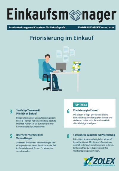 Sonderausgabe: Priorisierung im Einkauf